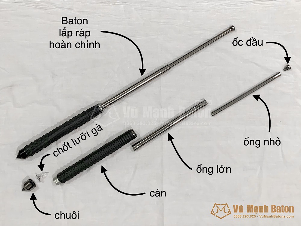 Thành phần cấu tạo của baton Hummer