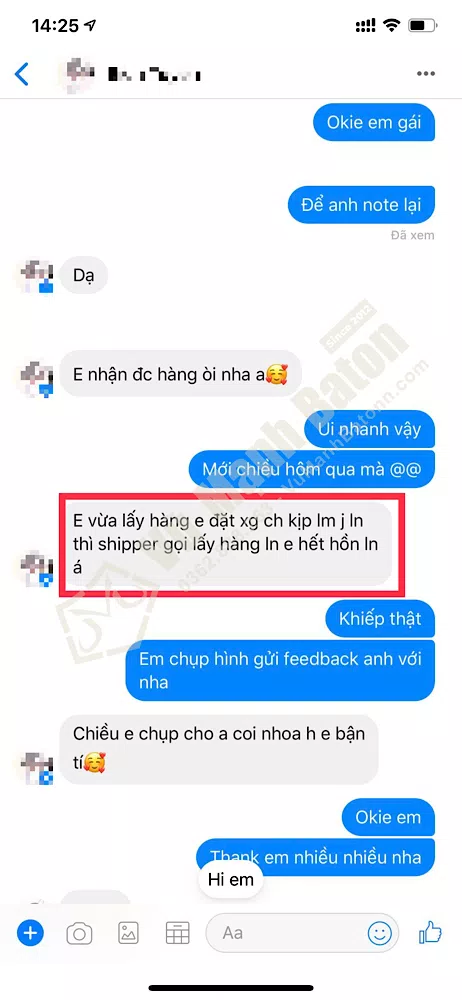 Tin nhan Ban Bich Huyen (Binh Chanh, TpHCM) mua baton ASP Army (1)